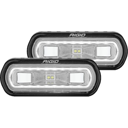 Rigid Industries Sr-L Series Spreader White Halo Pair 53120